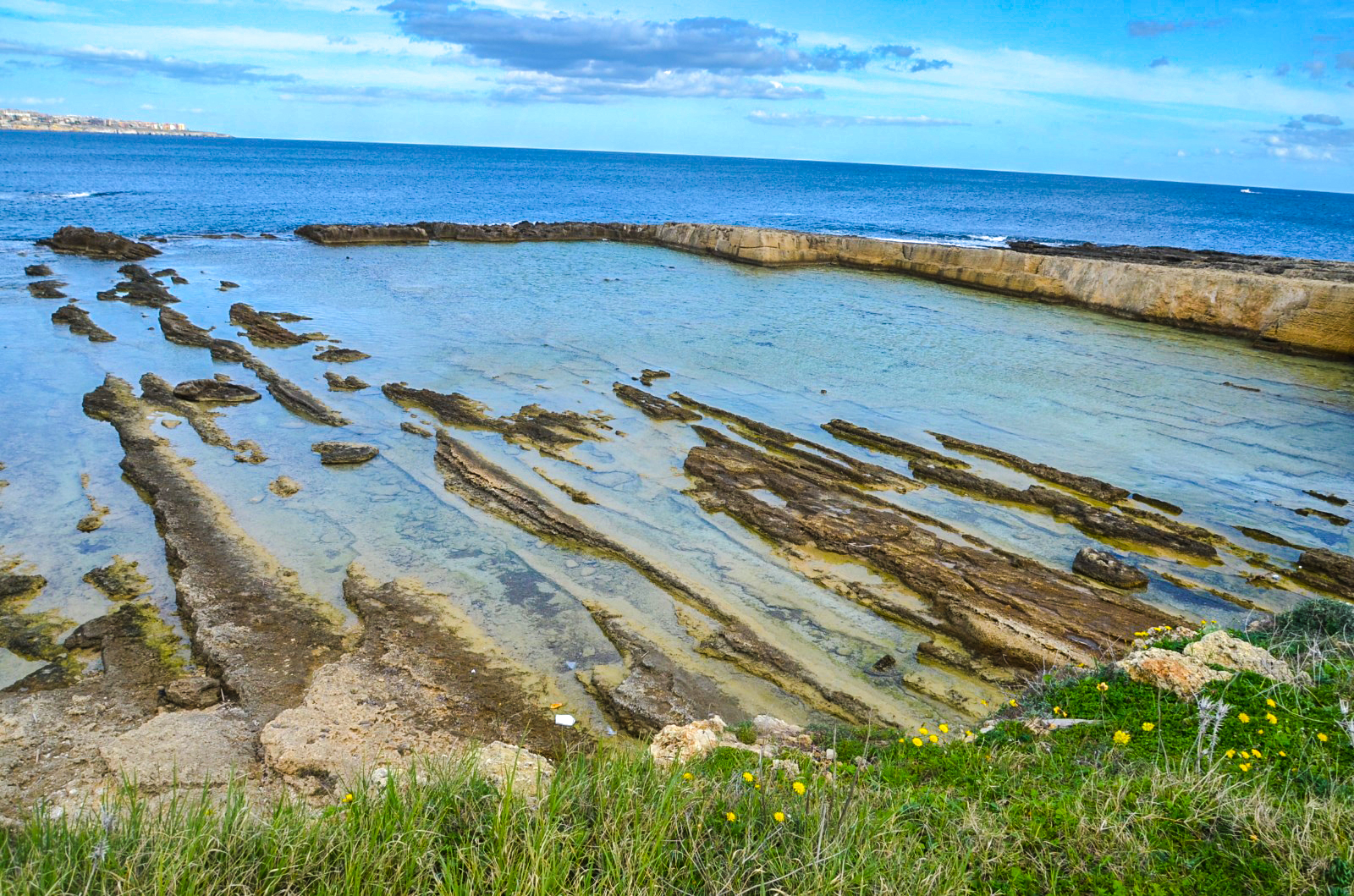 Pillirina beach in Syracuse, Sicily