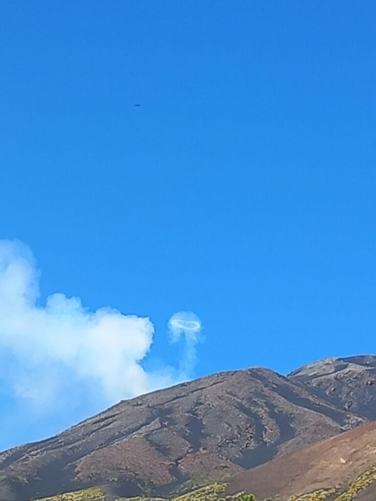 anelli di fumo visti dai crateri Sartorius