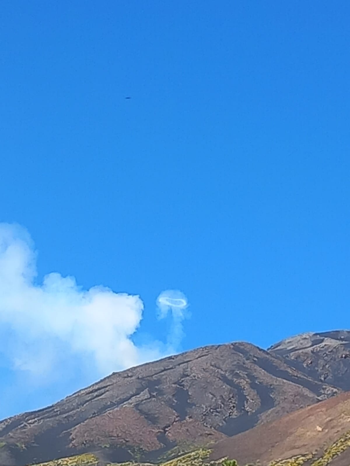 anelli di fumo visti dai crateri Sartorius